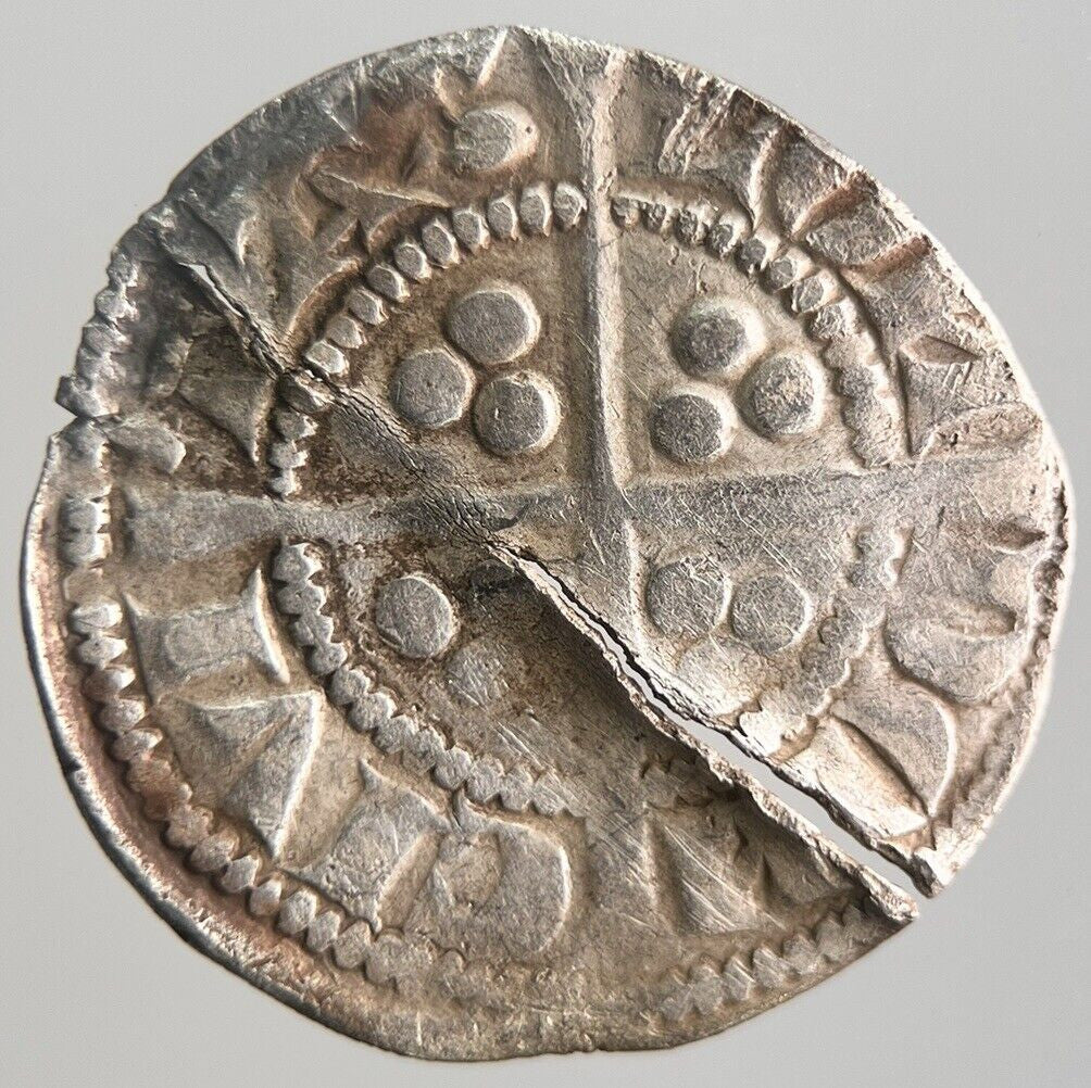 1272 - 1307 British Medieval Edward I 1st Penny Hammered Silver Coin | a4365