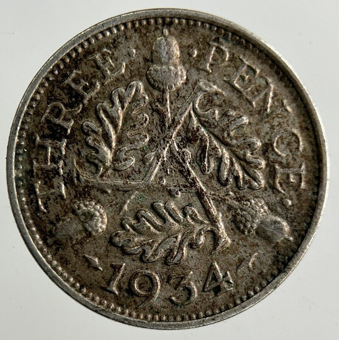 1934 George V Threepence Silver Coin | Fine Collectable Grade