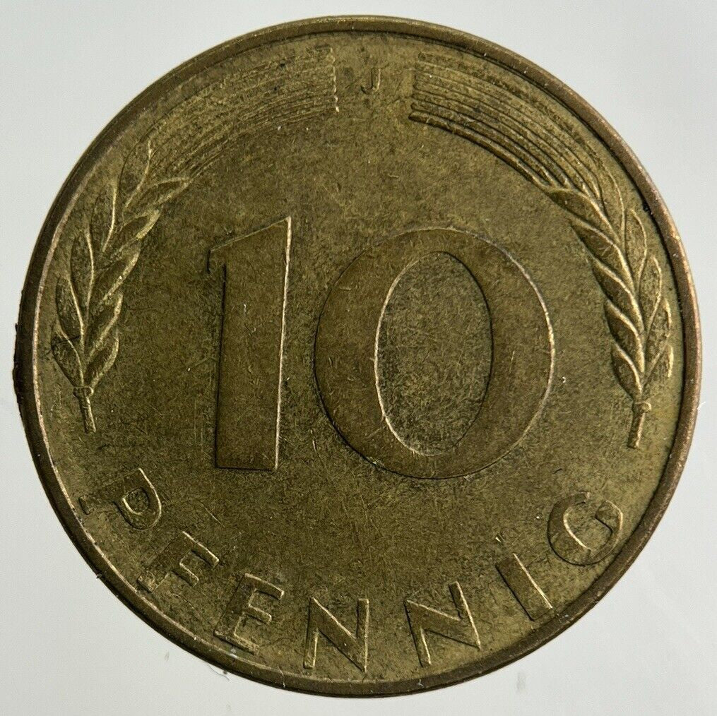 1970 Germany 10 Pfennig Coin | Fine Collectable Grade