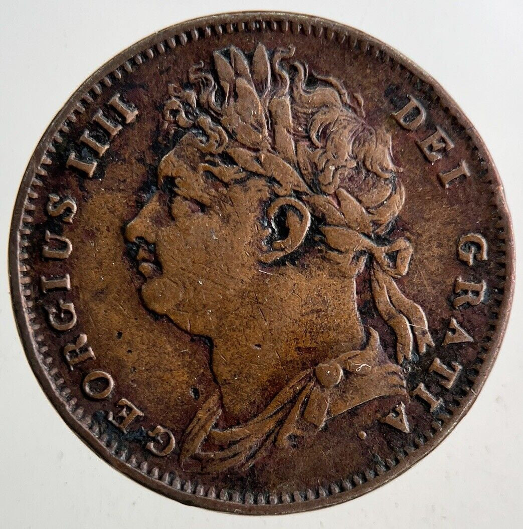 1825 George IV Farthing Coin | Fine Collectable Grade