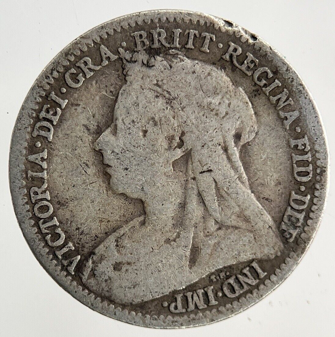 1899 Victoria Threepence Silver Coin | Fine Collectable Grade
