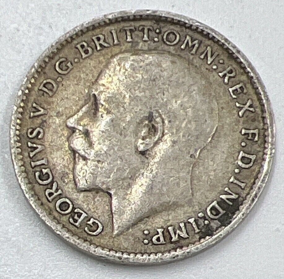 1914 George V Threepence | British Silver Coin | Fine Collectable Grade | a1516