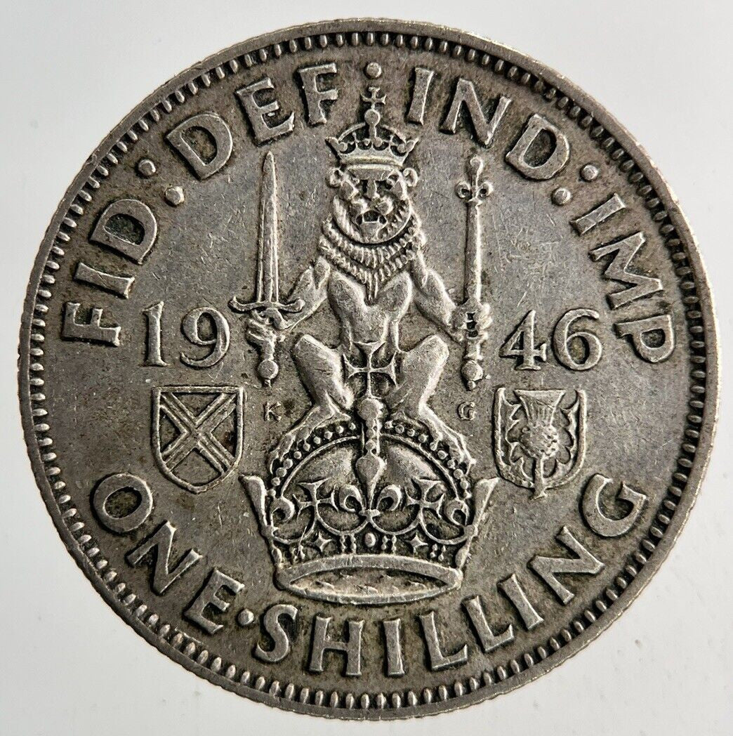1946 George VI Shilling Silver Coin | Fine Collectable Grade