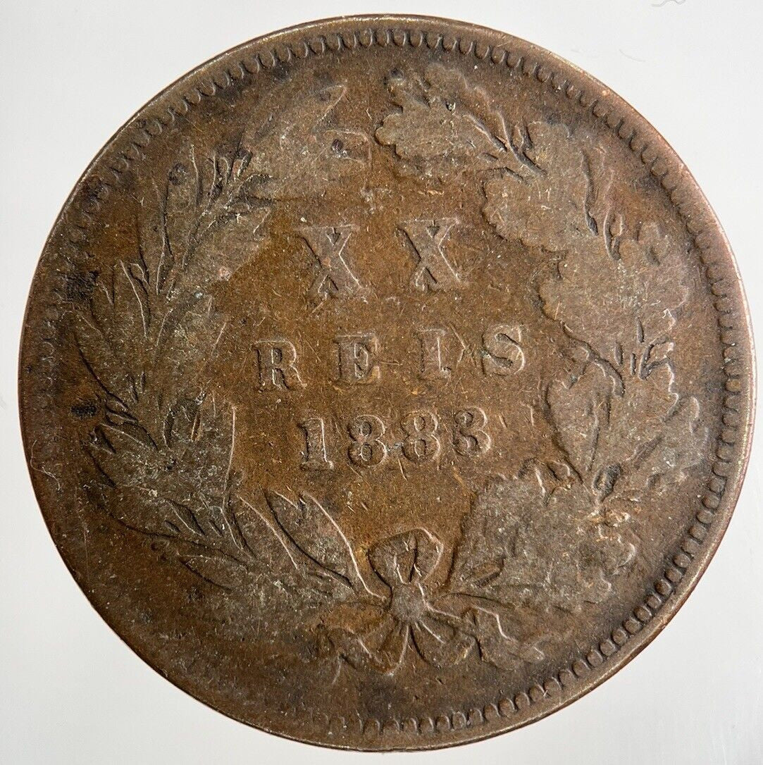 1883 Portugal XX 20 Reis Coin | Collectable Grade