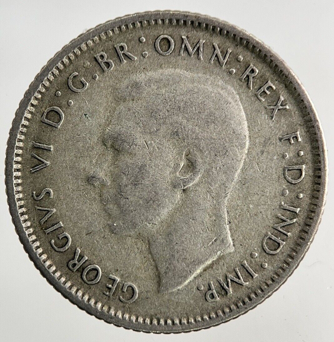 1946 Australia Sixpence Silver Coin | Fine Collectable Grade