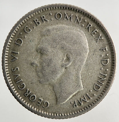 1946 Australia Sixpence Silver Coin | Fine Collectable Grade
