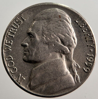 1959 US USA Nickel 5 Cents Coin | Collectable Grade | a1674
