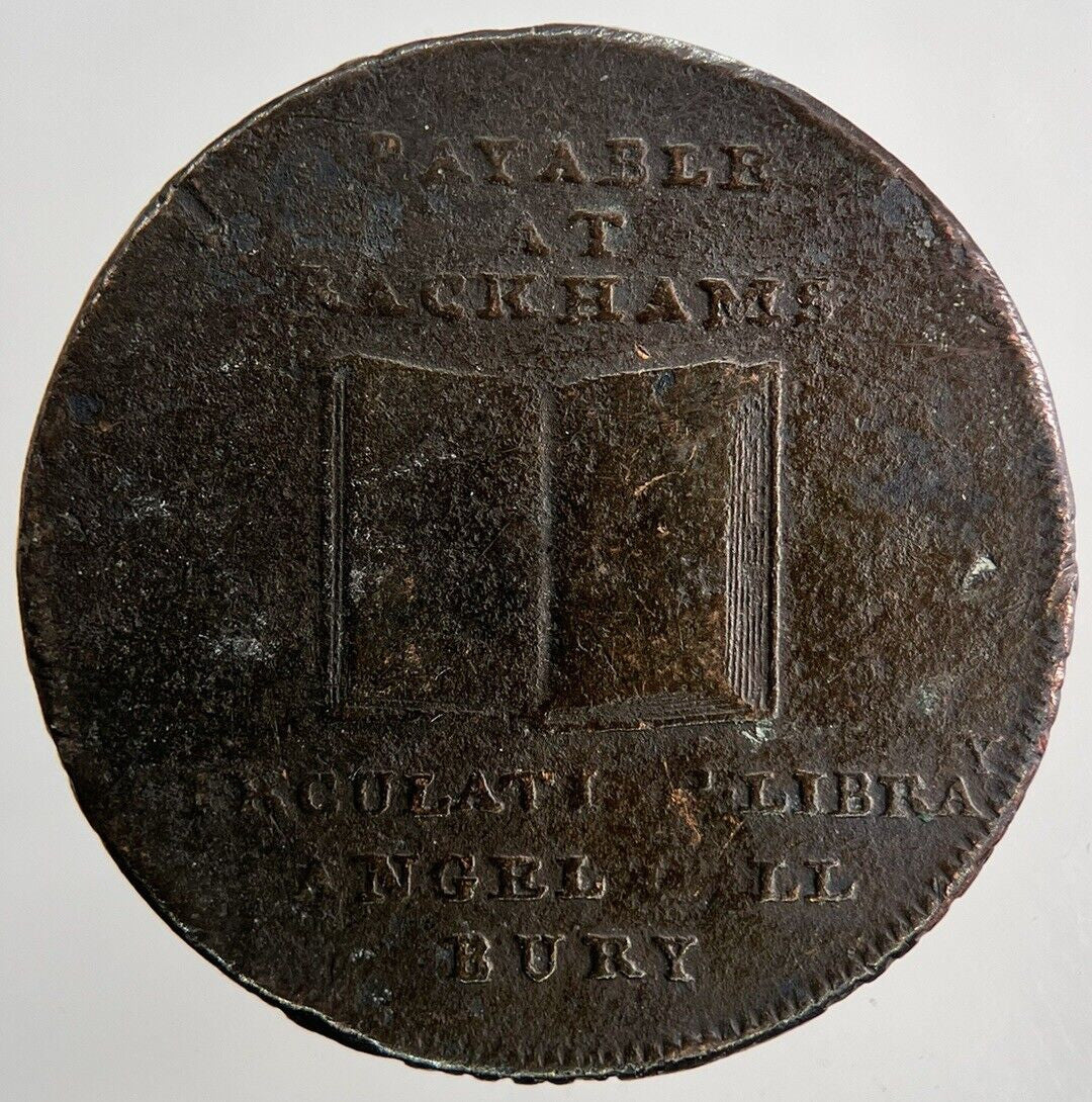 1800’s Suffolk Payable At Rackhams Half - Penny Token Coin | Collectable Grade
