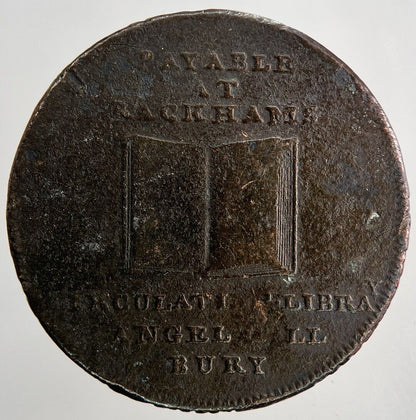 1800’s Suffolk Payable At Rackhams Half - Penny Token Coin | Collectable Grade