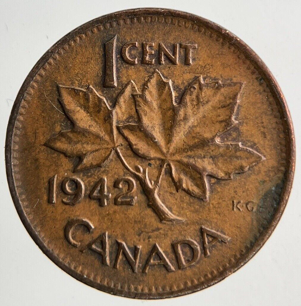 1942 Canada 1 One Cent Coin | Very High Grade