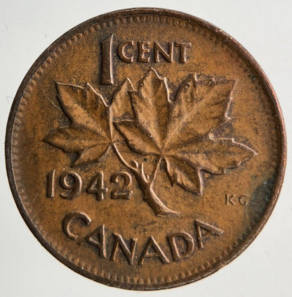 1942 Canada 1 One Cent Coin | Very High Grade