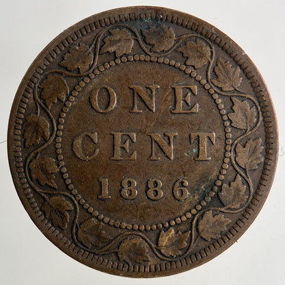 1886 Canada 1 Cent Coin | Fine Collectable Grade