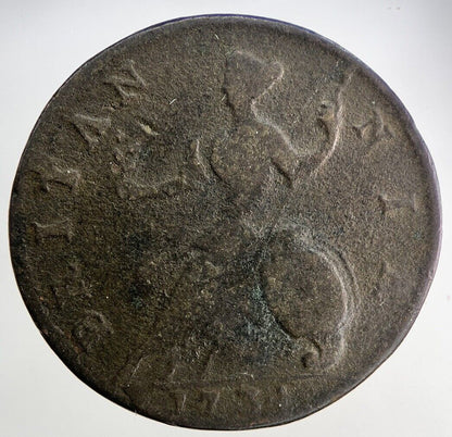 1734 George II 2nd Half - Penny Coin | Collectable Grade