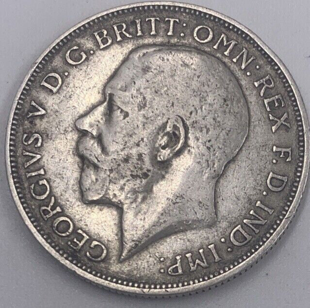1918 British Florin | Silver Coin | King George V | Fair Grade | a182
