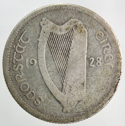 1928 Irish Shilling Bull Silver Coin | Collectable Grade