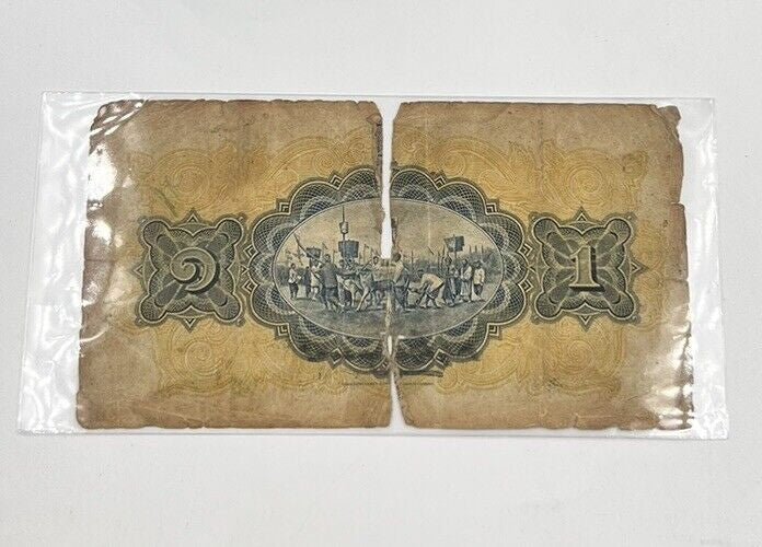 1927 - 1936 Thailand Thai 1 One Baht Rama II Banknote Series 2 | a90286