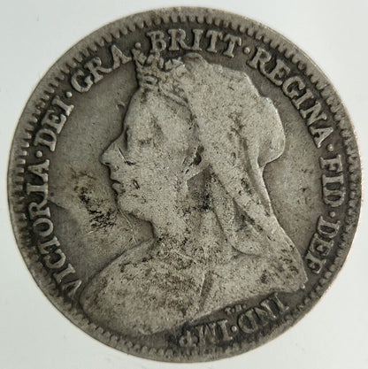1895 Victoria Threepence Silver Coin | Collectable Grade