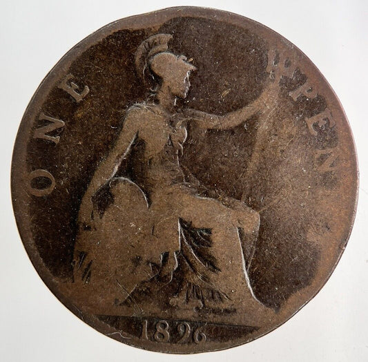 1896 Victoria One Penny Coin | Collectable Grade