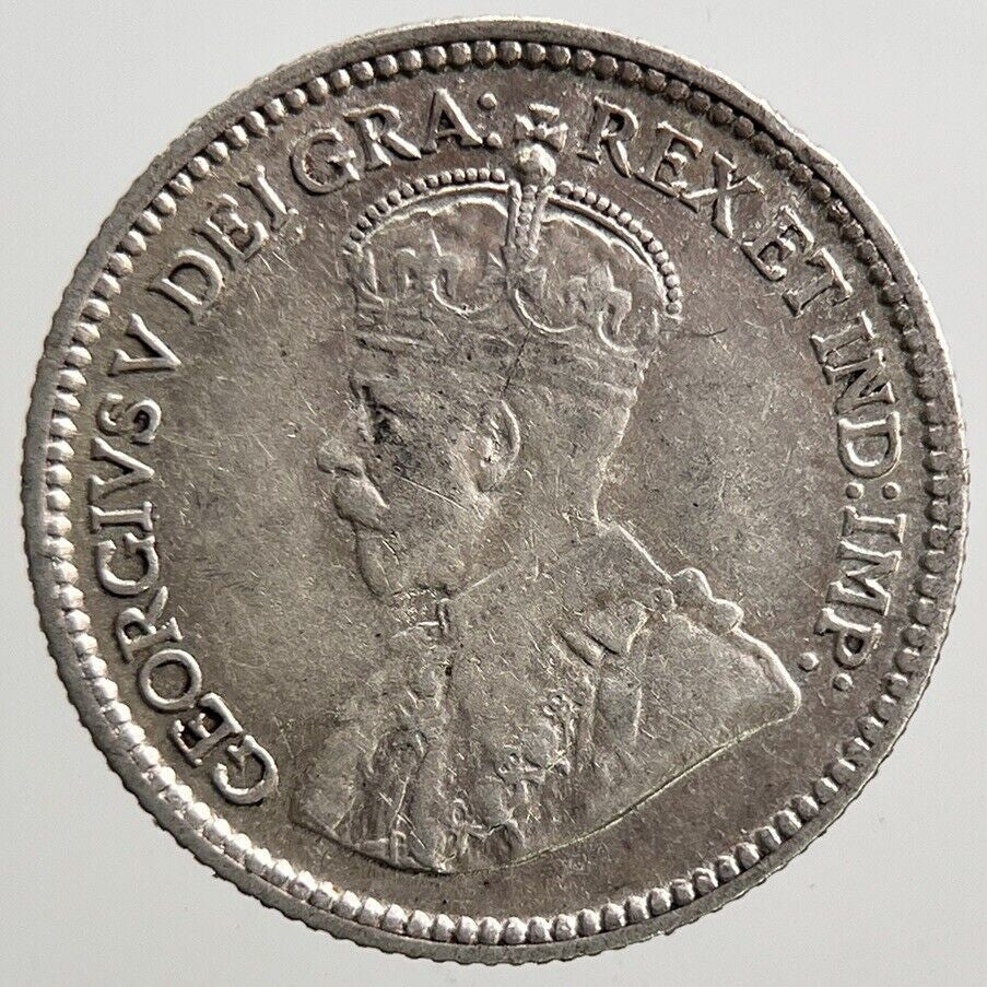 1913 Canadian 5 Cents Silver Coin | Fine Collectable Grade | a2843