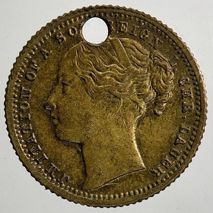 Old Victoria Toy Money Token Coin | Fine Collectable Grade