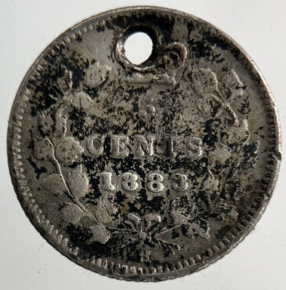 1883-H Canada 5 Cents Silver Coin | Collectable Grade