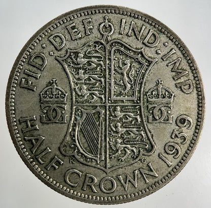 1939 George VI Half - Crown Silver Coin | Fine Collectable Grade