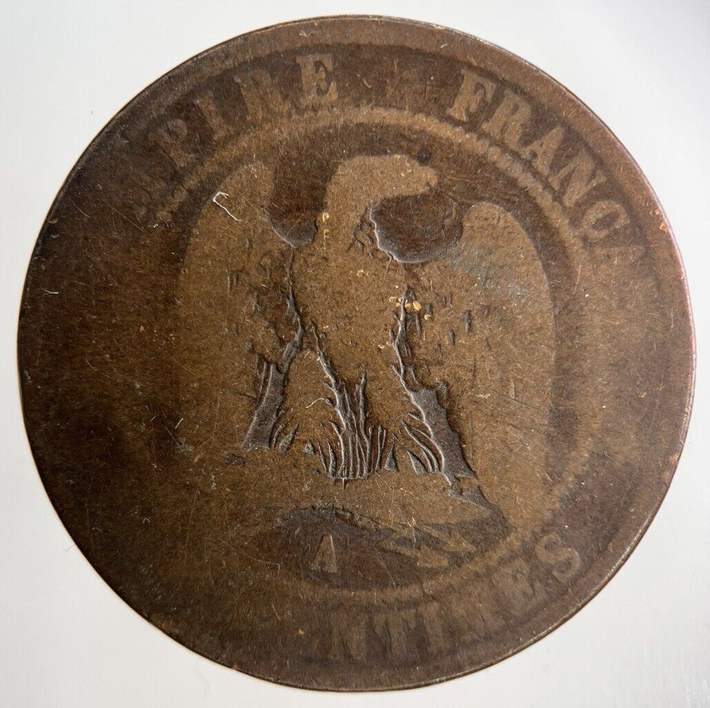 1854 France 10 Centimes Coin | Fair Grade