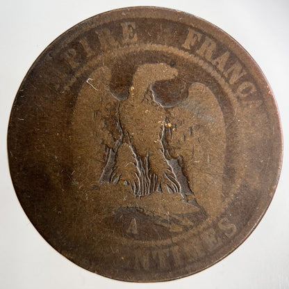 1854 France 10 Centimes Coin | Fair Grade