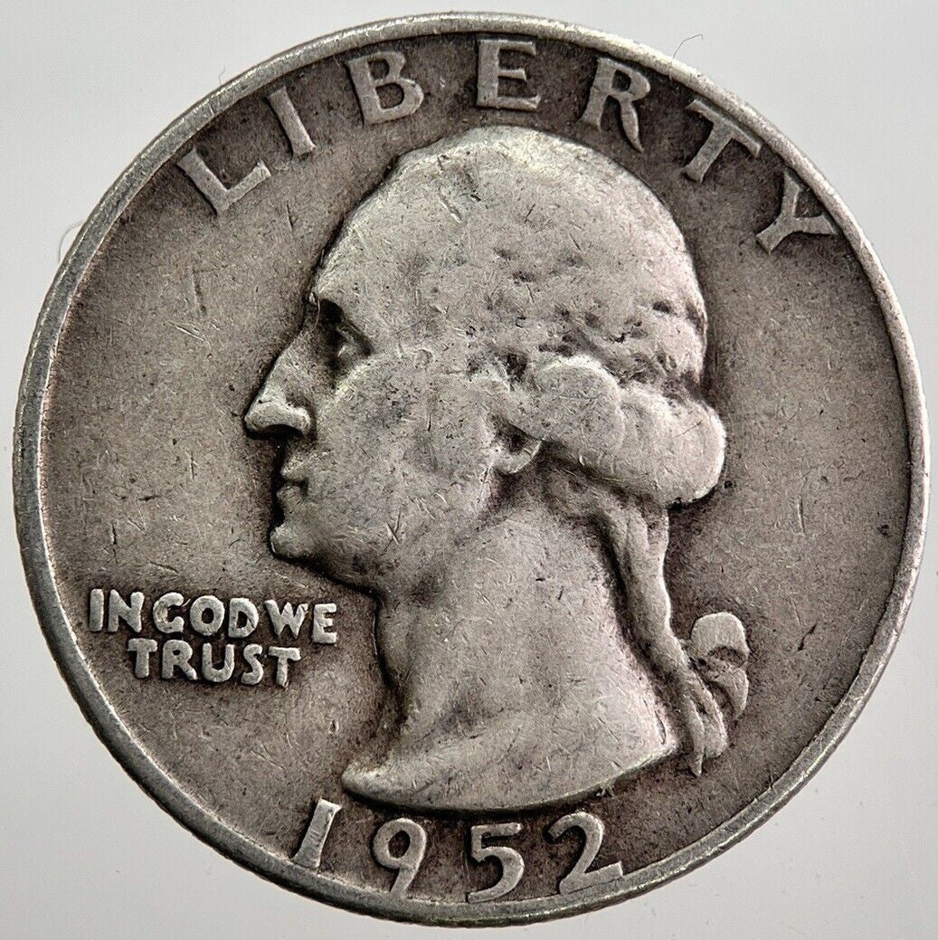 1952 - D US USA Quarter Dollar Silver Coin | Collectable Grade | a7947