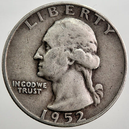 1952 - D US USA Quarter Dollar Silver Coin | Collectable Grade | a7947