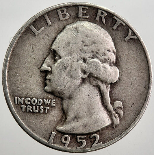 1952 - D US USA Quarter Dollar Silver Coin | Collectable Grade | a7947