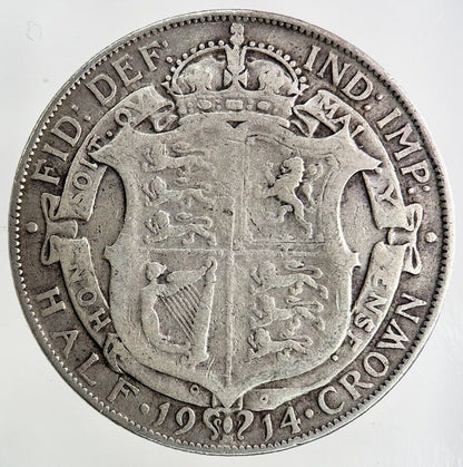 1914 George V Half - Crown Silver Coin | Collectable Grade