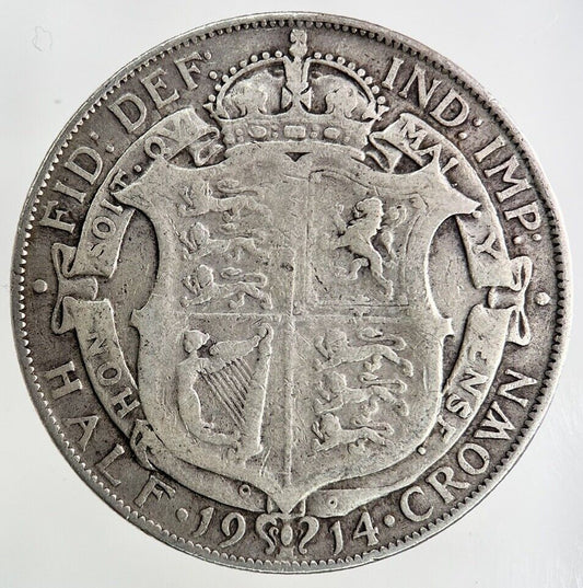 1914 George V Half - Crown Silver Coin | Collectable Grade