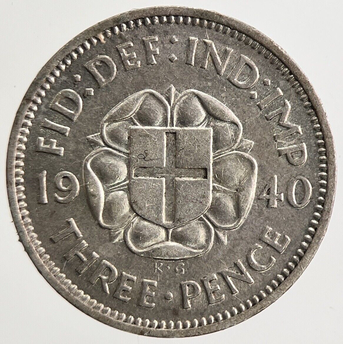 1940 George VI Threepence Silver Coin | Fine Collectable Grade