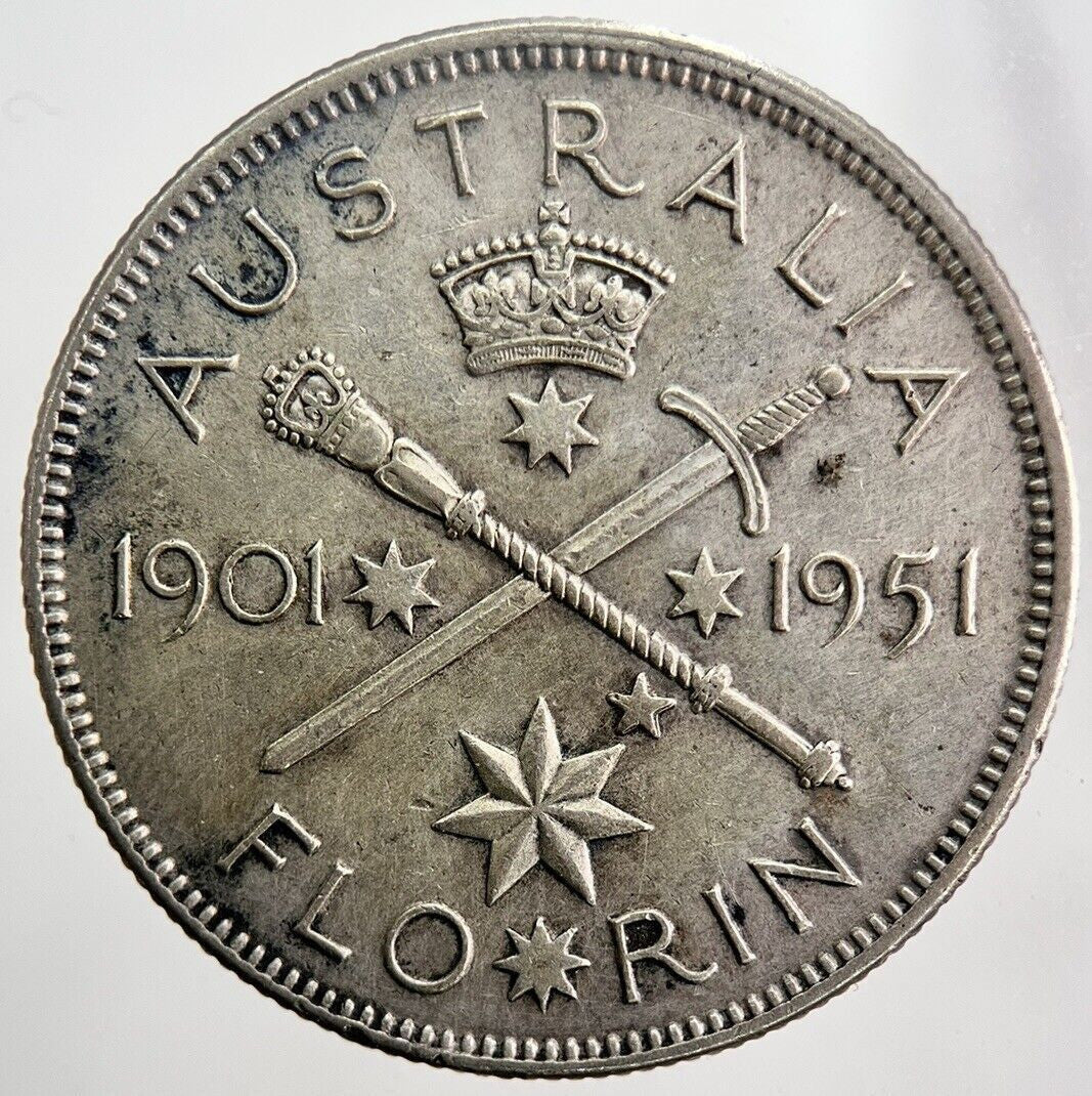 1901-1951 Australia Florin Silver Coin | Very High Grade | a5894