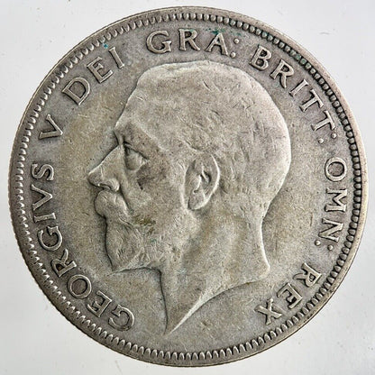 1928 George V Half - Crown Silver Coin | Fine Collectable Grade