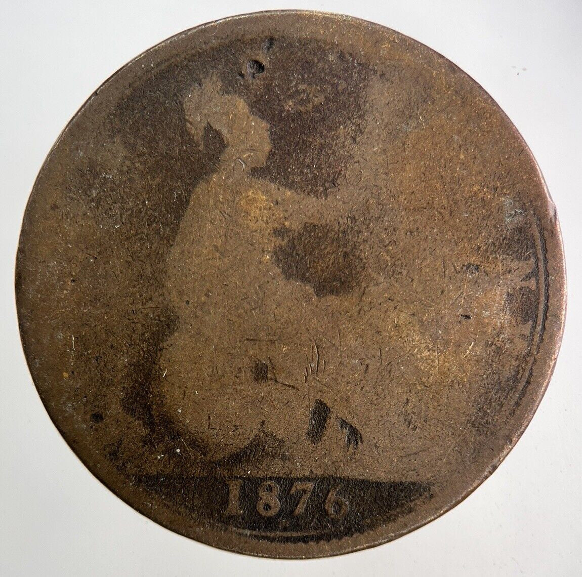 1876 Victoria One Penny Coin | Collectable Grade