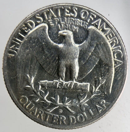 1964 - D US USA Quarter Silver Coin | Fine Collectable Grade