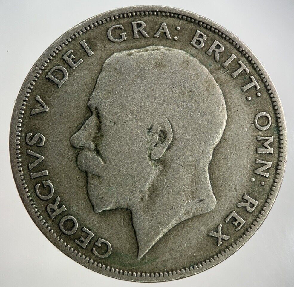 1921 George V Half - Crown Silver Coin | Fine Collectable Grade