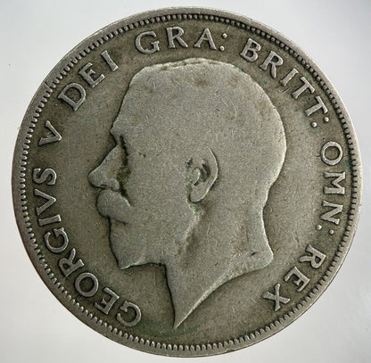 1921 George V Half - Crown Silver Coin | Fine Collectable Grade