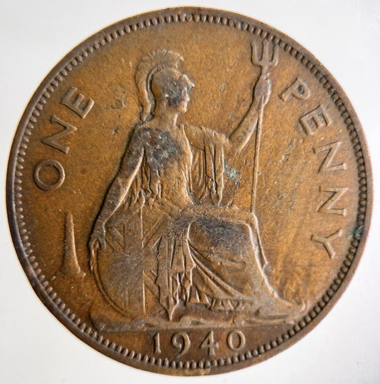 1940 George VI One Penny Coin | Fine Collectable Grade
