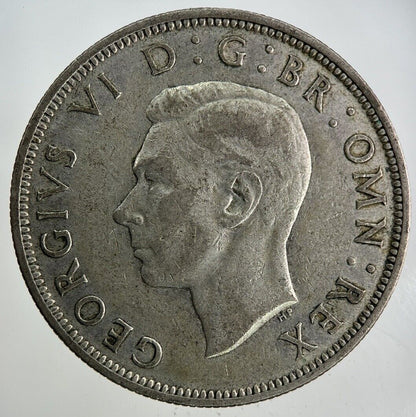 1945 George VI Half - Crown Silver Coin | Fine Collectable Grade