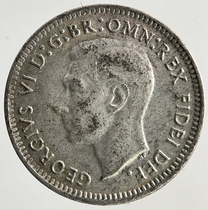 1950 Australia Threepence Silver Coin | Fine Collectable Grade