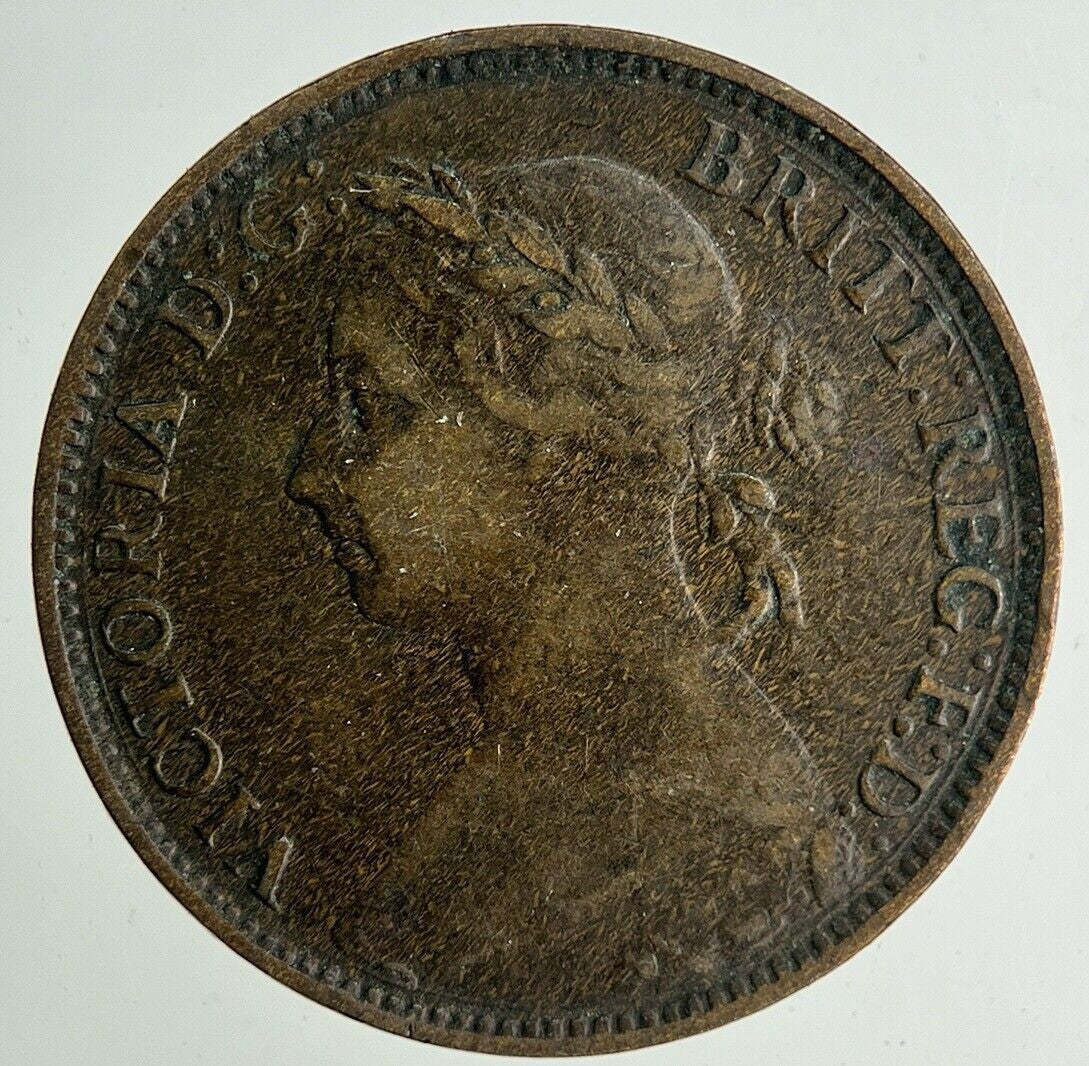 1893 Victoria Farthing Coin | Fine Collectable Grade