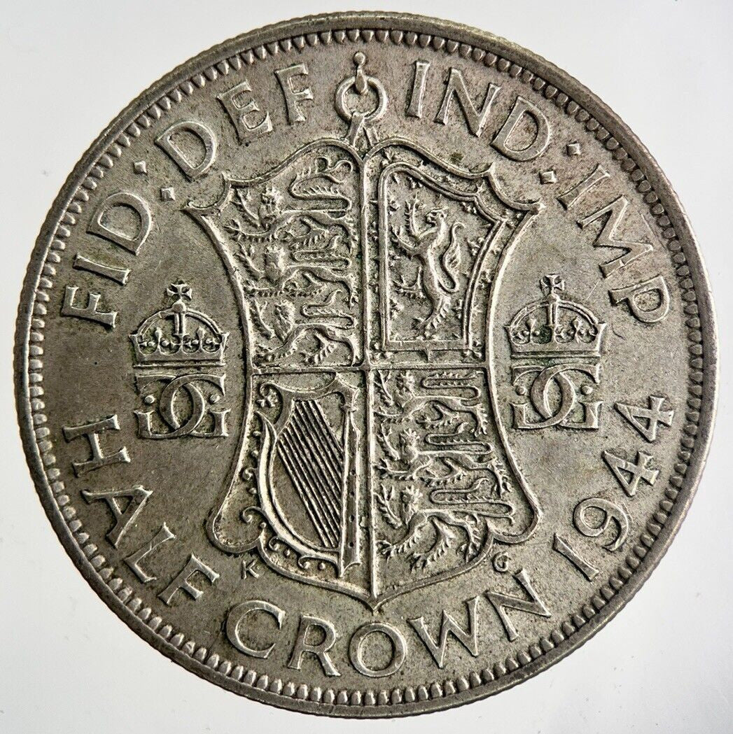 1944 George VI Half - Crown Silver Coin | Very High Grade