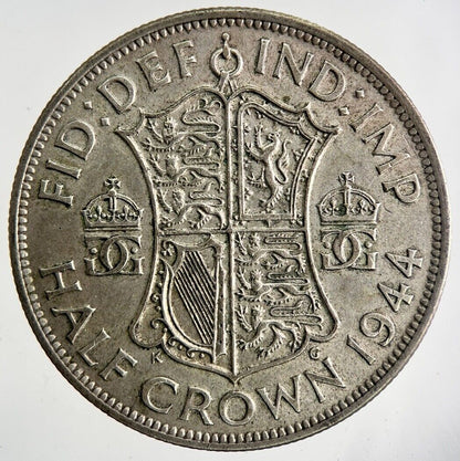 1944 George VI Half - Crown Silver Coin | Very High Grade