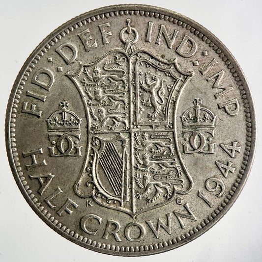 1944 George VI Half - Crown Silver Coin | Very High Grade