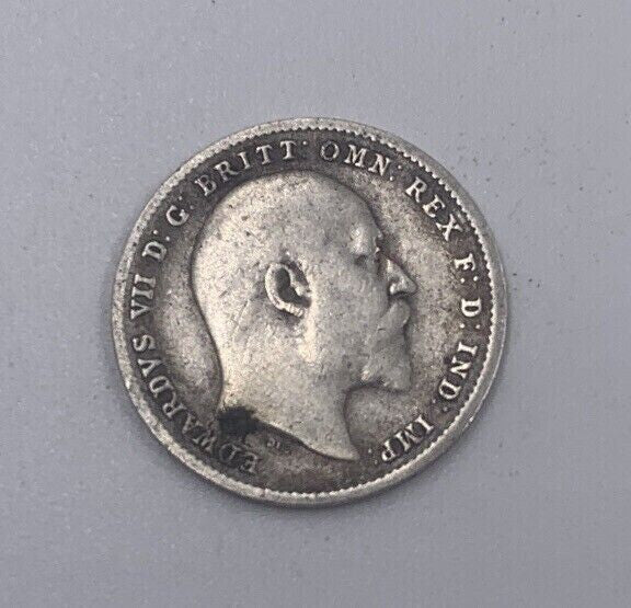 1902 Edward VII Threepence | British Silver Coin | Collectable Grade | a071