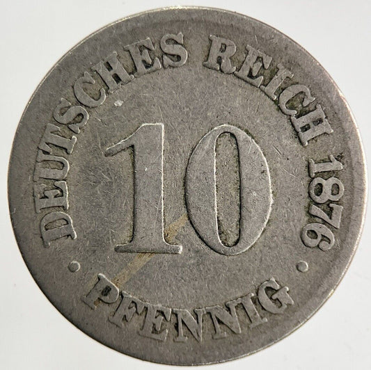 1876 Germany 10 Pfennig Coin | Collectable Grade