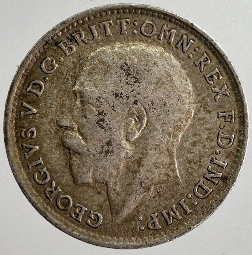 1918 George V Threepence Silver Coin | Very High Grade | a8579